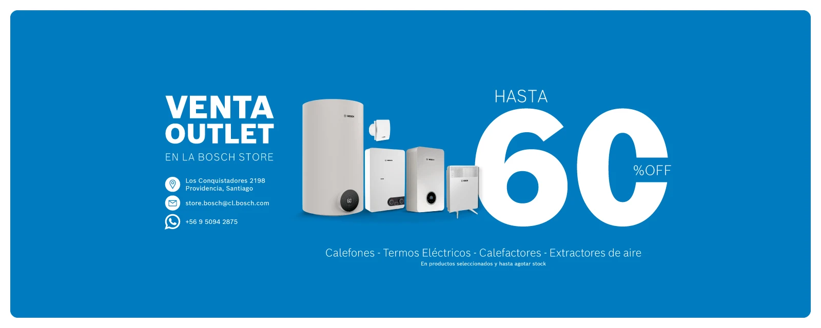 Outlet hasta 60% off