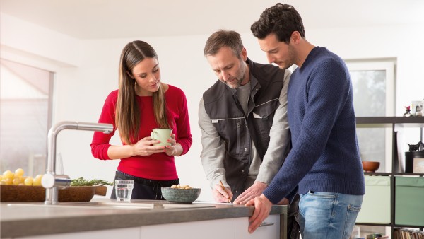 Couple With Installer
