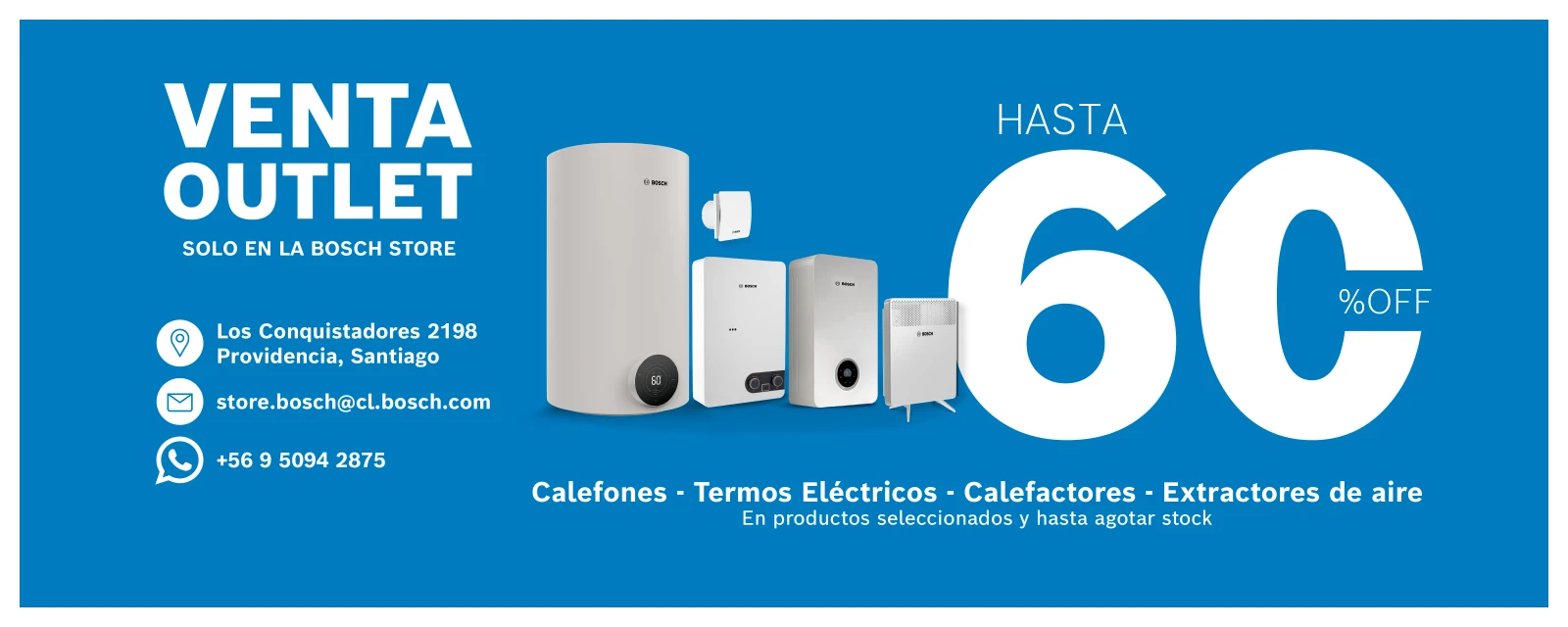 Outlet hasta 60% off