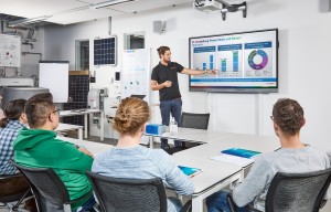 training in classroom with workshop attendees and trainer
